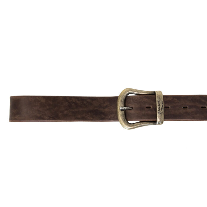 Western belt with dark brown buckle