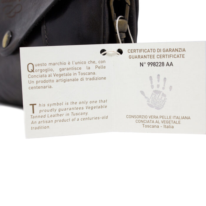 Dodola certificate of guarantee of the black clutch bag
