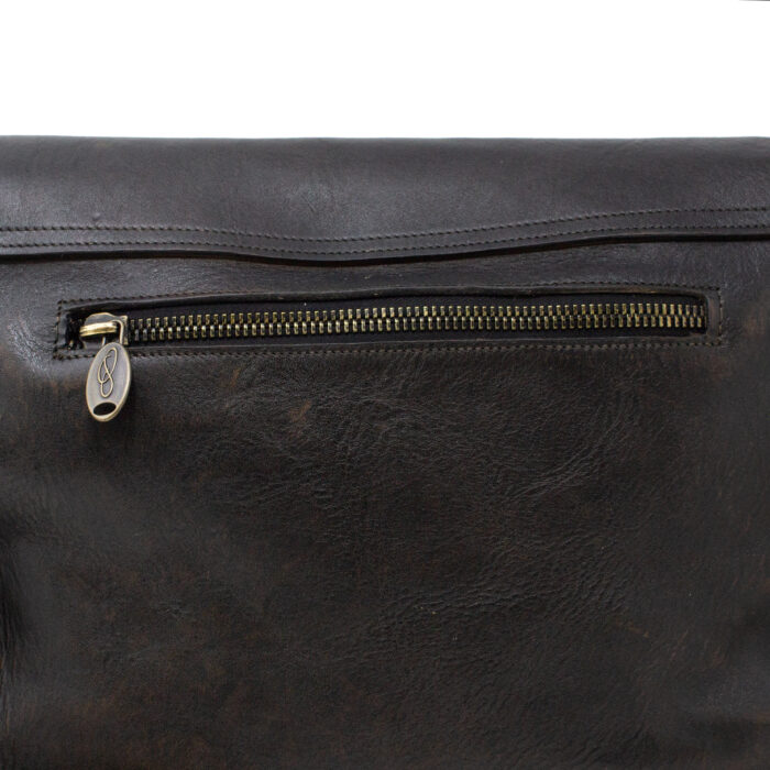 Capa 2 dettaglio zip della borsa color nero