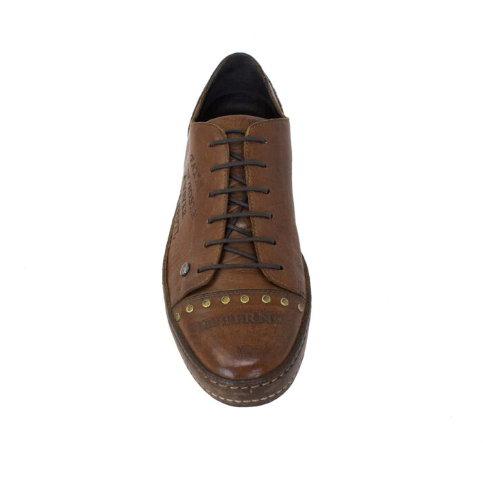 Canto XXVI Inferno B front view of the brown shoe