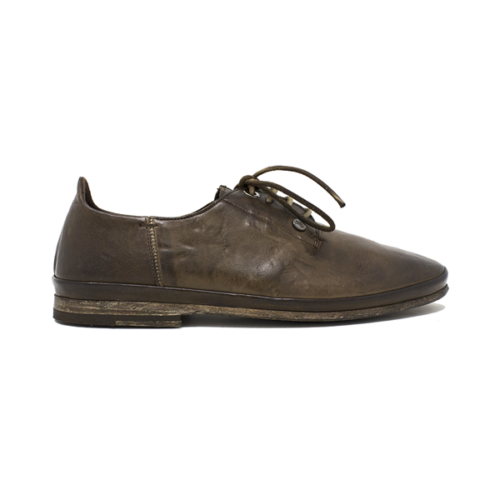 Derby Sandal La Guanto, вид сбоку на коричневую обувь