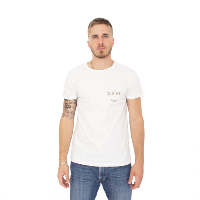 Canto XXVI Inferno T-Shirt in white front