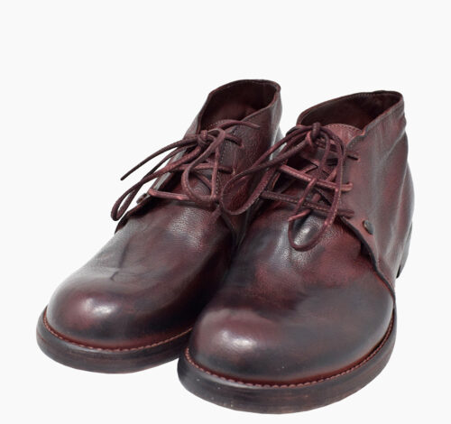 Polacchina in Pelle 1950 paio scarpe color melanzana