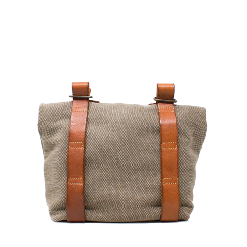 Moto Cafe 'Racer Bag Small Canvas-Leather back of the bag
