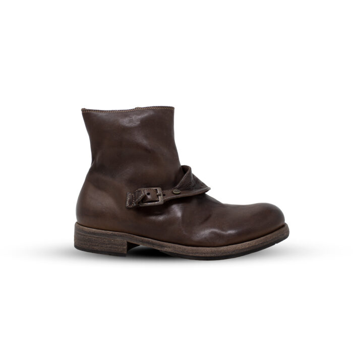 Canticum 1D side view of the dark brown ankle boot