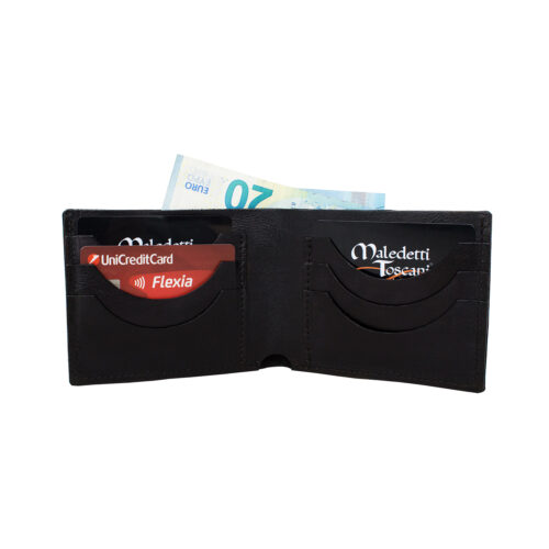 Brieftaschen Handkolorierte Karten in schwarz-kupfernen Karten